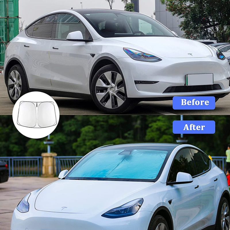 Auto sjenilo za sunce s dvostrukim slojem i toplinskom izolacijom, ugradnja karticom, univerzalni prednji vjetrobran, mogućnost ispisa logotipa