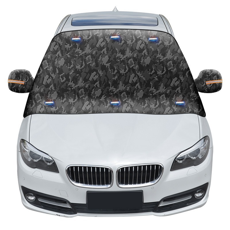 Покривало за предното стъкло на автомобила, Oxford плат, монтаж с куки за ремъци и магнитно засмукване, универсално, дебел и прост стил, тегло 650 g