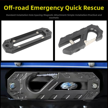 Winch Rope Guide за Tank 300 и Haval H9, офроуд аксесоар за предна броня, водеща ролка за въже на лебедка и кука за теглене