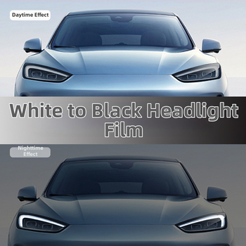 Prozirni TPU zaštitni film za svjetla Volvo XC40 uz kontrolu svjetla i promjenu boje: bijela–ljubičasta i bijela–crna