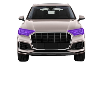 TPU zaštitna folija za Audi Q7 Sport Edition s promjenom boje pod svjetlom, bijelu na ljubičastu i bijelu na crnu