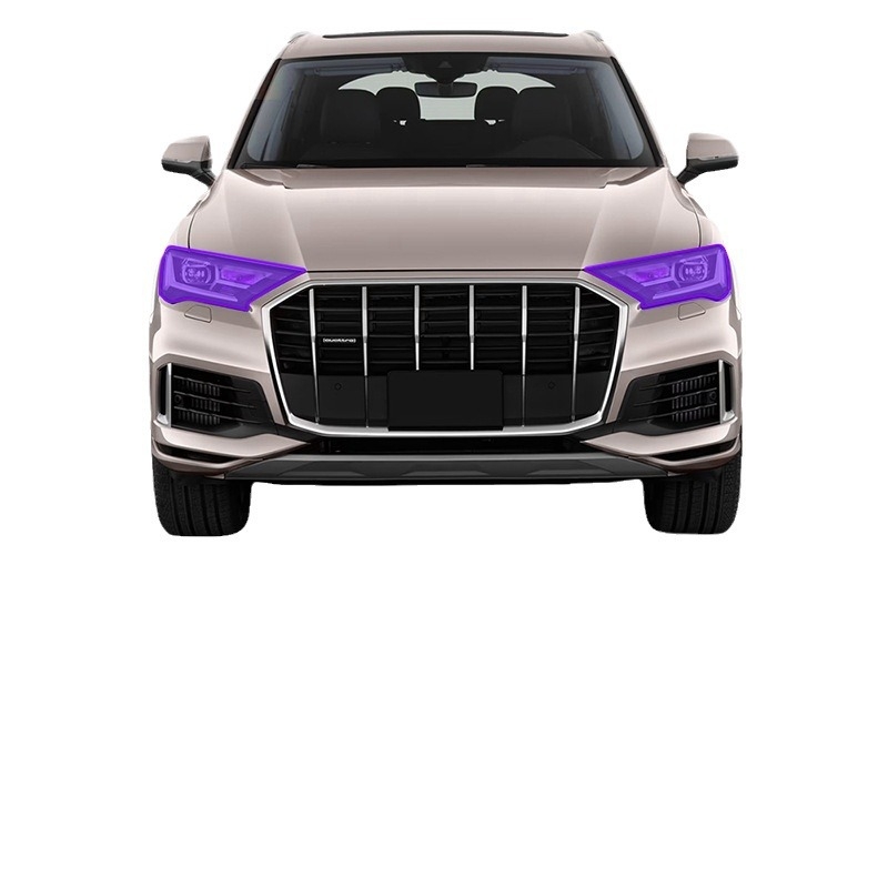TPU zaštitna folija za Audi Q7 Sport Edition s promjenom boje pod svjetlom, bijelu na ljubičastu i bijelu na crnu