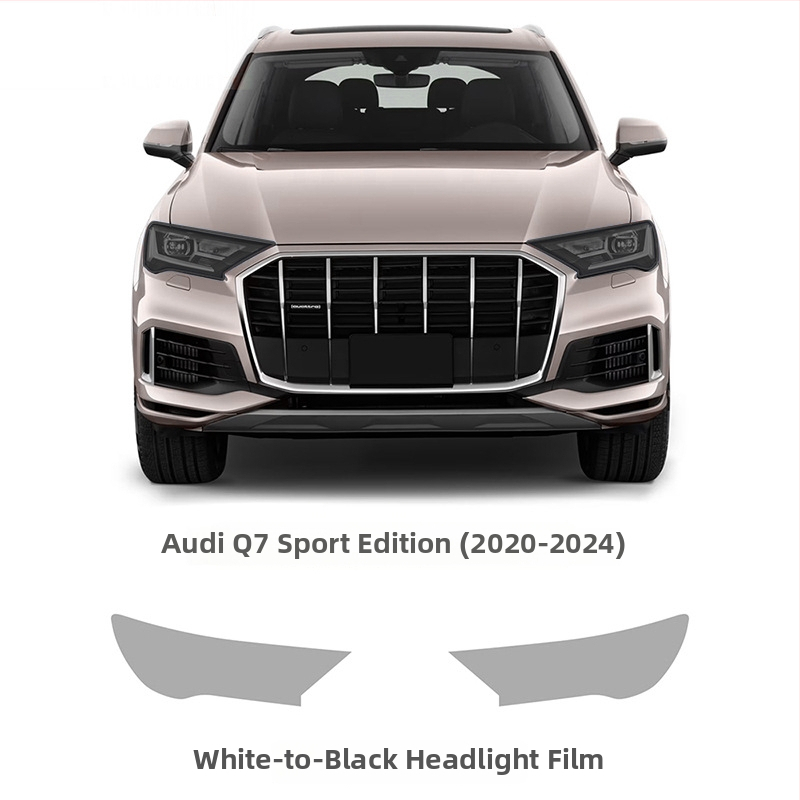 TPU zaštitna folija za Audi Q7 Sport Edition s promjenom boje pod svjetlom, bijelu na ljubičastu i bijelu na crnu