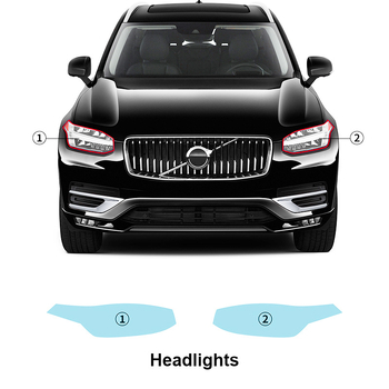 Volvo XC90 TPU prozirni film za svjetla i retrovizore
