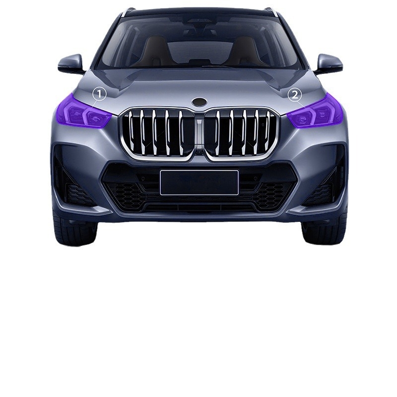 TPU филм за фарове на BMW X1 U11, 7.5 MIL дебелина, PSA лепило, пълен комплект за автомобил, 8-годишна гаранция