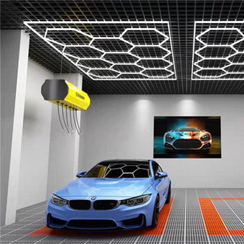 Huitong Q16 šesterokutno LED svjetlo za pranje auta i radionu, IP44 vodootporno, 120 lm/W, 220V, PC kućište