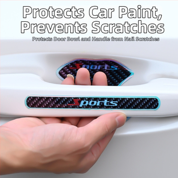 Ride Sharp žiarivá rukoväť dverí auta – pás proti kolízii, ochranný film s PET lepidlom, univerzálne