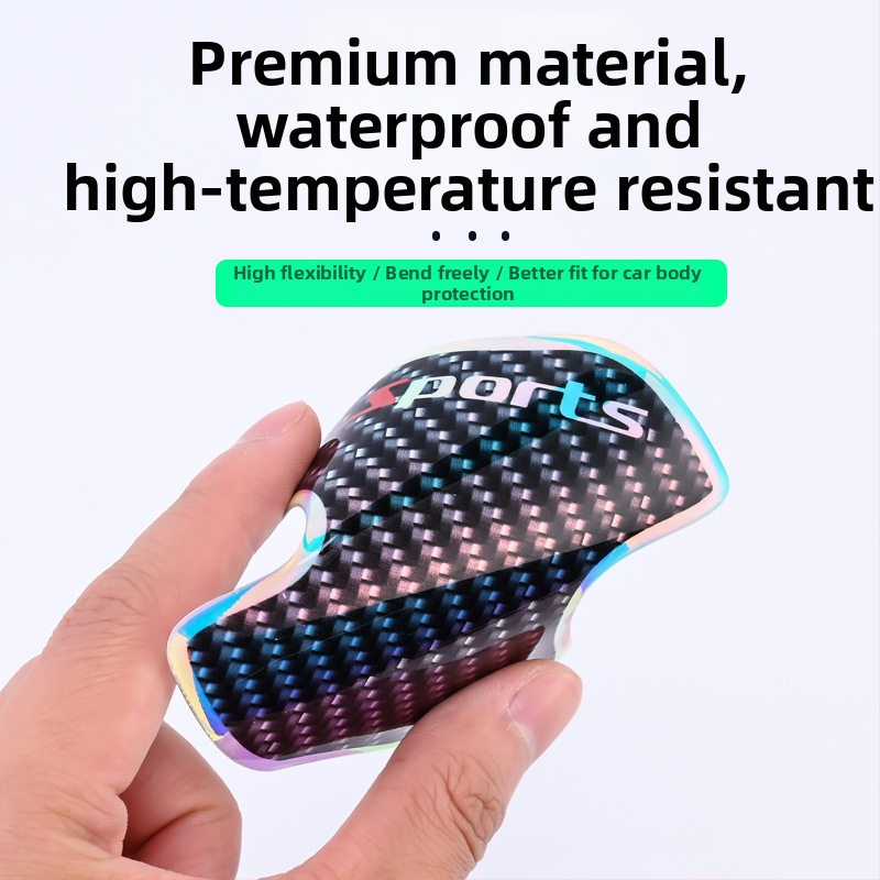 Ride Sharp žiarivá rukoväť dverí auta – pás proti kolízii, ochranný film s PET lepidlom, univerzálne