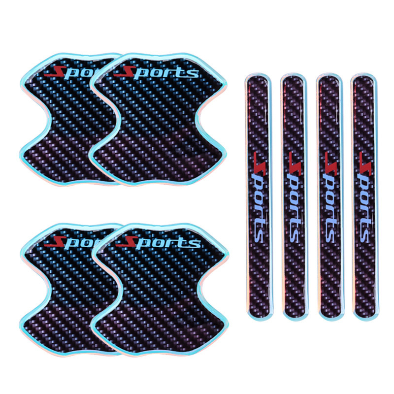 Ride Sharp Mâner de ușă auto luminos – bandă anti-coliziune, protecție cu PET și adeziv, universal