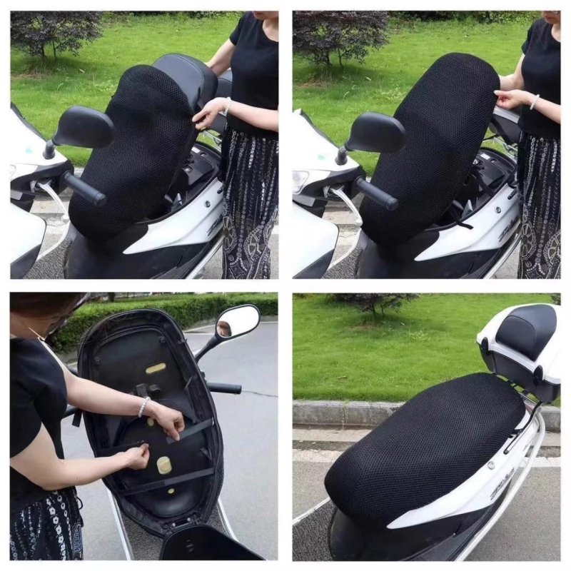 Pengyi Ülésvédő elektromos járművekhez és motorkerékpárhoz | Négy évszakos univerzális | Anyag: Egyéb; Töltet: Egyéb; Modell: Motorcycle Breathable Seat Cover (10)