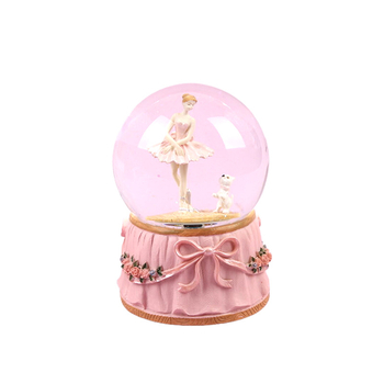 Muzikalna kutija u kristalnoj kugli – smola – Dream Crystal House – moderni minimalistički stil – idealan dar za vjenčanja i rođendane