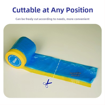 Ochranná maskovacia fólia na lakovanie auta | Materiál: PE + japonský papier; Vysoká teplotná odolnosť; Odolnosť voči prachu; Záruka 3 roky