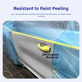 Ochranná maskovacia fólia na lakovanie auta | Materiál: PE + japonský papier; Vysoká teplotná odolnosť; Odolnosť voči prachu; Záruka 3 roky