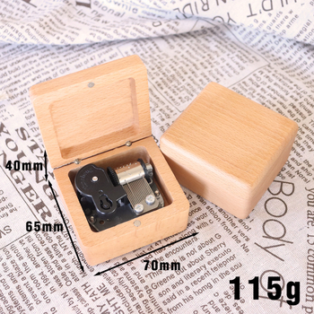 Mechanikus zenélő doboz fa tárolóval, gravírozás és logó nyomtatás, testreszabható