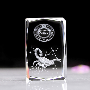 Glazbena kutija s dvanaest znamenja zodijaka, kristalni gravirani ukras, Bluetooth