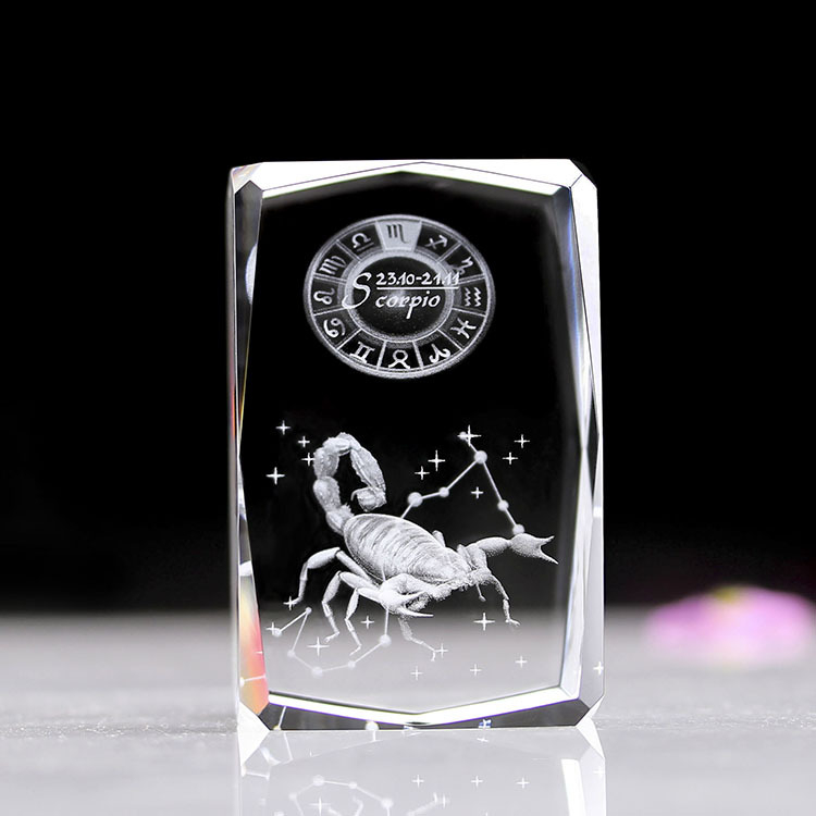 Glazbena kutija s dvanaest znamenja zodijaka, kristalni gravirani ukras, Bluetooth