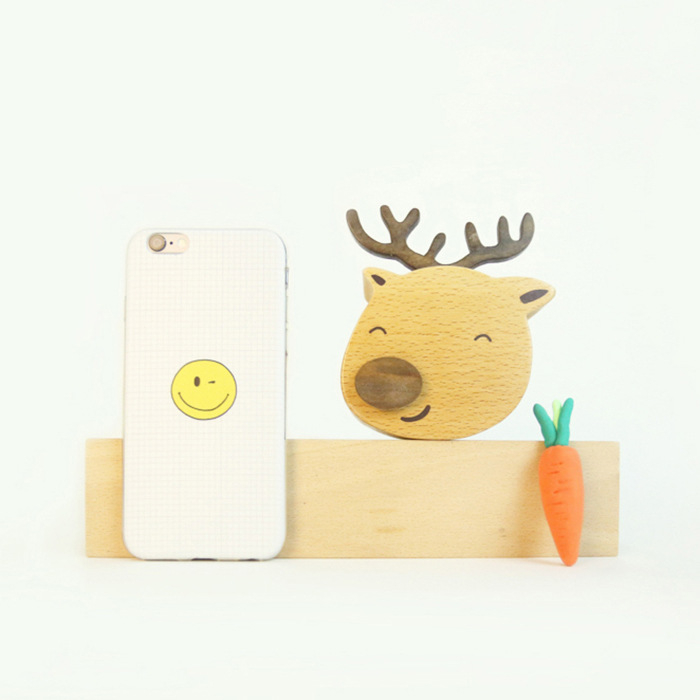 Ξύλινο μουσικό κουτί κορεατικού στυλ, χειροποίητο, με ζωϊκό μοτίβο, με λογότυπο