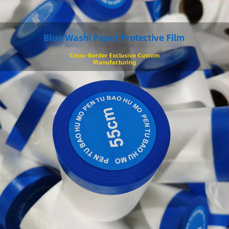 Μάσκα βαφής από μεμβράνη με UV‑ανθεκτικό ιαπωνικό χαρτί, βάση PE, πάχος 0,7 mm, πυρήνας από χαρτινοσωλήνα, κατάλληλο για εσωτερικές/εξωτερικές διακοσμήσεις και μάσκα βαφής αυτοκινήτων