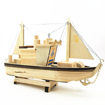 Drveni glazbeni model piratskog broda – lotus drvo, ručna izrada, kineski stil, Tnukk