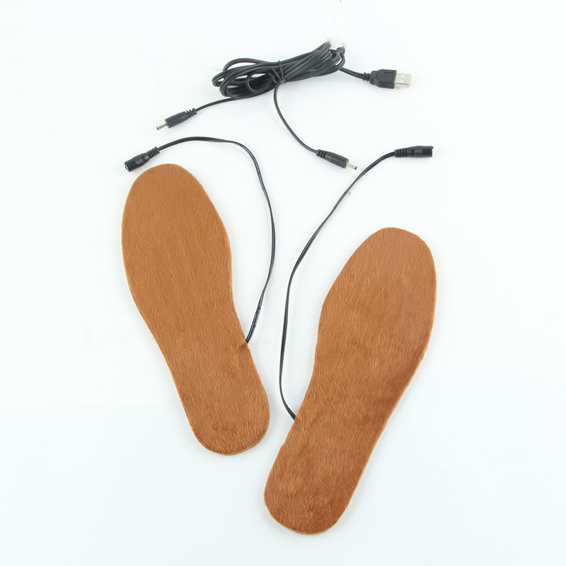 Unisex USB grijani ulošci za obuću (napajanje USB, grijanje, cijeli ulošak, vuneni filc)