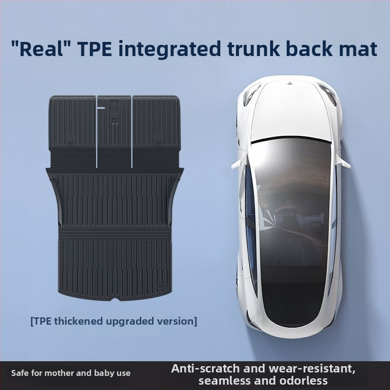Set TPE prostirke za prtljažnik za Tesla Model 3 Y verziju, potpuno pokrivanje, jastuk za stražnji naslon, prednji i stražnji prostirci prtljažnika
