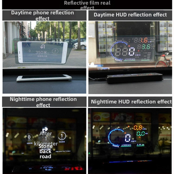Reflektirajući film za automobil HUD i projekciju navigacije putem mobitela — HD zaštitni film bez artefakata