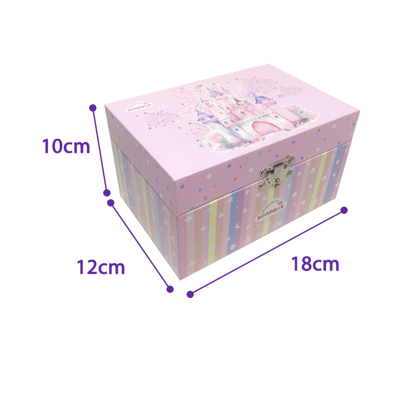 Muzička kutija za nakit, kartonska konstrukcija, francuski stil, tisak, mogućnost prilagodbe