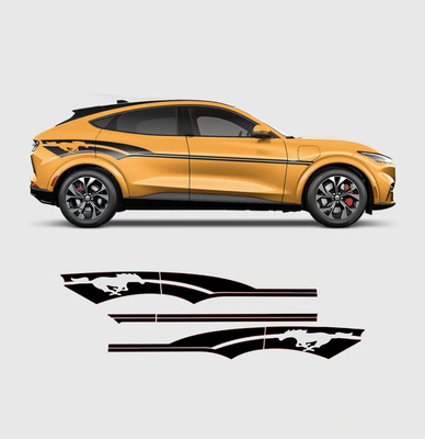 Set naljepnica za Ford Mustang Mach-E – Wild Horse motiv, samoljepljiv, prilagodljiv