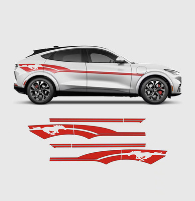 Set naljepnica za Ford Mustang Mach-E – Wild Horse motiv, samoljepljiv, prilagodljiv