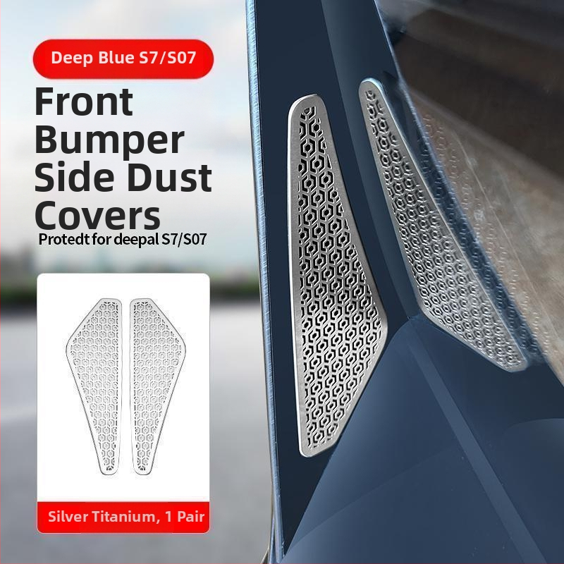 Kook predná mriežka s mid‑meshom, proti hmyzu, dvojstranné chladenie výduch, plastový prachový kryt typu nálepka pre Changan Deep Blue S07S7