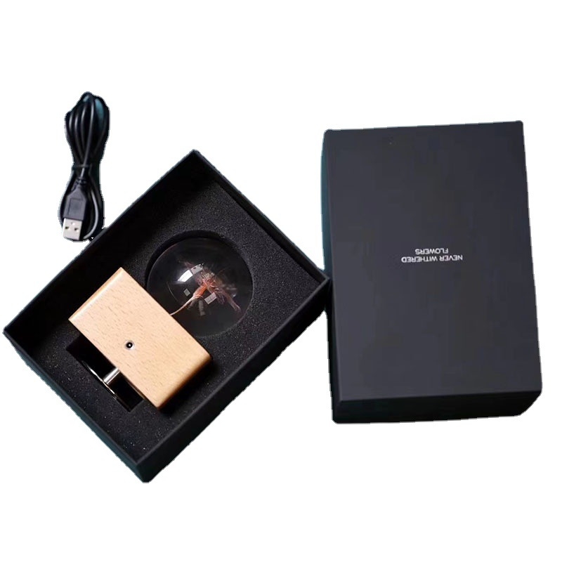 Μουσικό διακοσμητικό κουτί από ρητίνη, μάρκα Ode to flowers, λογότυπο τυπωμένο