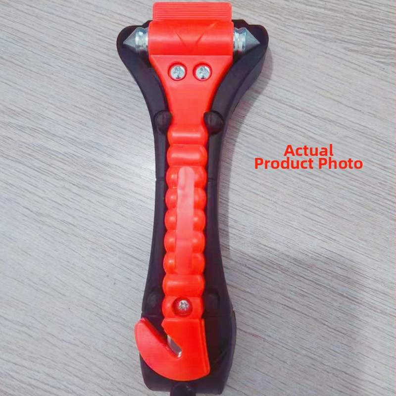 Viacfunkčný rozbíjač okien pre auto - bezpečnostný kladivko na vozidlo, ABS, 148 g, prispôsobiteľný