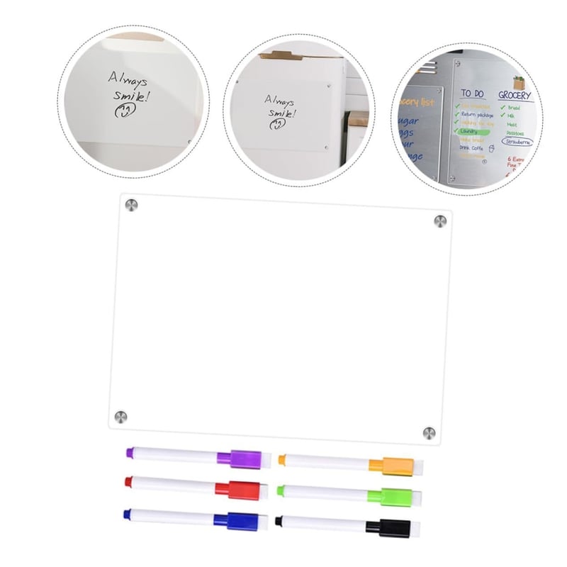 Τρισδιάστατος διαφανής μαγνητικός ακρυλικός πίνακας για σημειώσεις/σημειωματάριο/χειρόγραφες σημειώσεις/πίνακα μηνυμάτων/μηνιαίο/εβδομαδιαίο προγραμματιστή, διαγράψιμος