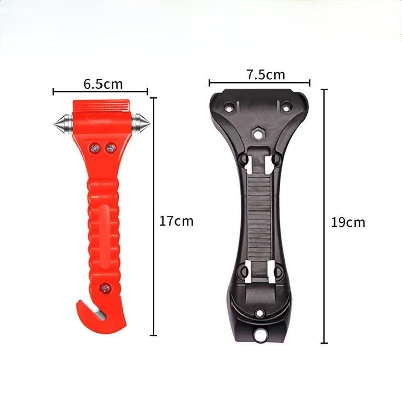 Autóba szerelhető kétfunkciós biztonsági kalapács buszokhoz és autókhoz, ABS, 140 g, Shandong Linyi származás, testreszabás elérhető