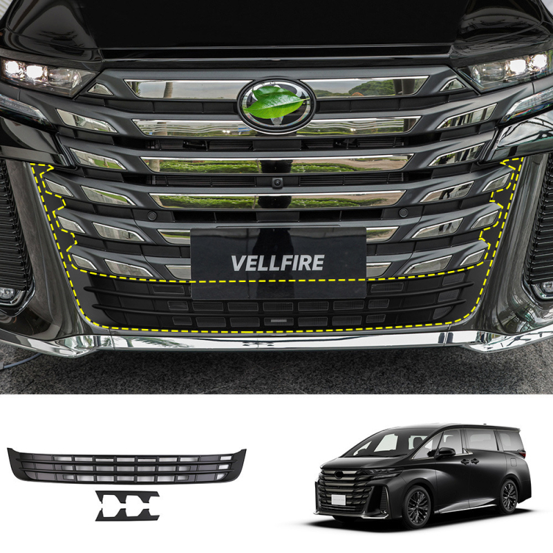 Mreža za prednju rešetku protiv insekata za Toyota Vellfire 40 Series, ABS; otporna na ogrebotine i habanje; zaštita od insekata, komaraca i glodavaca; kompatibilno s 23 Toyota Vellfire 40 Series, Model 3