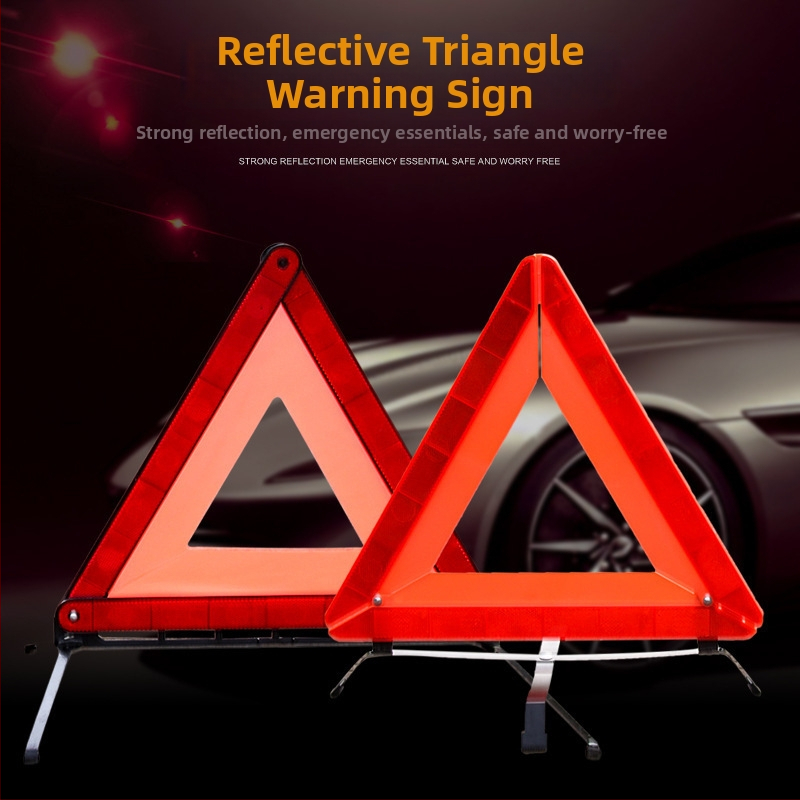 Cool Car Star Trojuholníkový výstražný znak, plastový, reflexný, určený pre núdzové výstrahy a každoročnú kontrolu