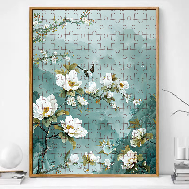Drveni plošni slagalica – 300/520/1000 komada, DIY s prilagođenim slikama, materijal: drvo, za uzrast 15–35 godina, podrijeplo: Fuzhou, Fujian