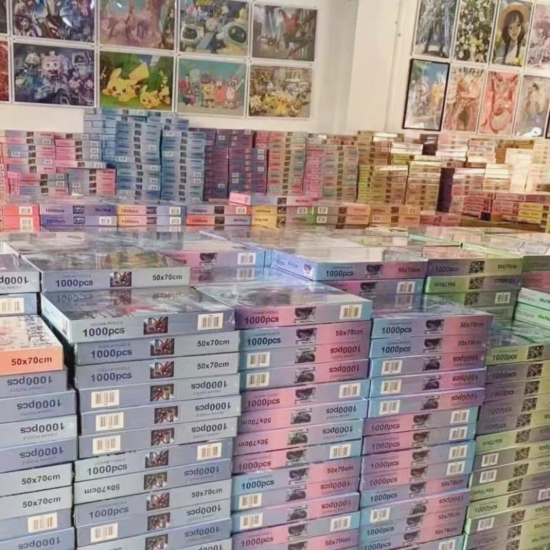 1000-dijelni puzzle s crtanim likovima – edukativni ravni puzzle od papira, DIY spreman, prilagođene uzorke, za uzrast 7–14 godina