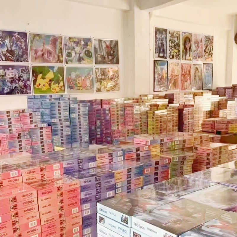 1000-dijelni puzzle s crtanim likovima – edukativni ravni puzzle od papira, DIY spreman, prilagođene uzorke, za uzrast 7–14 godina