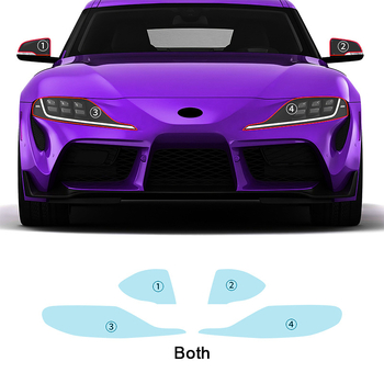 TPU prozirna zaštitna folija za farove i retrovizor Toyota Supra GR A90/A91 MK5