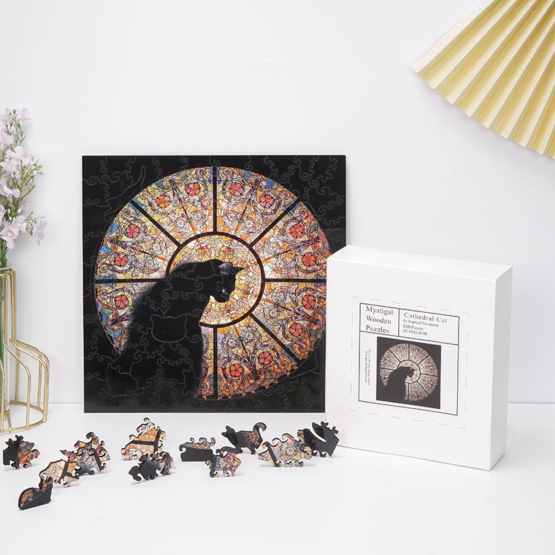 Drveni nepravilni puzzle za odrasle — visoka složenost, DIY mogućnost, dobno 15–35