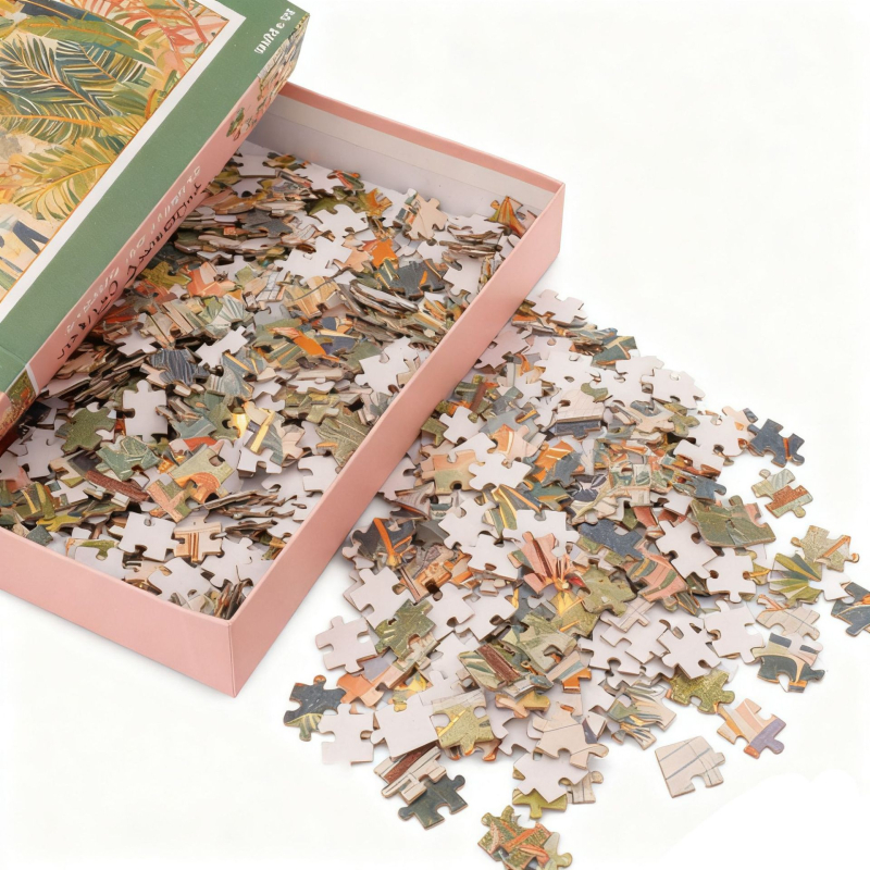 Puzzle od papira – ravni puzzle, prilagodljivi, 300/500/1000 dijelova; uzrast 7–14 godina; kreativne igre