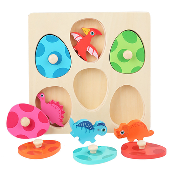 Drveni 3D puzzle – jaje dinosaura za djecu 4–6 godina – Treehole