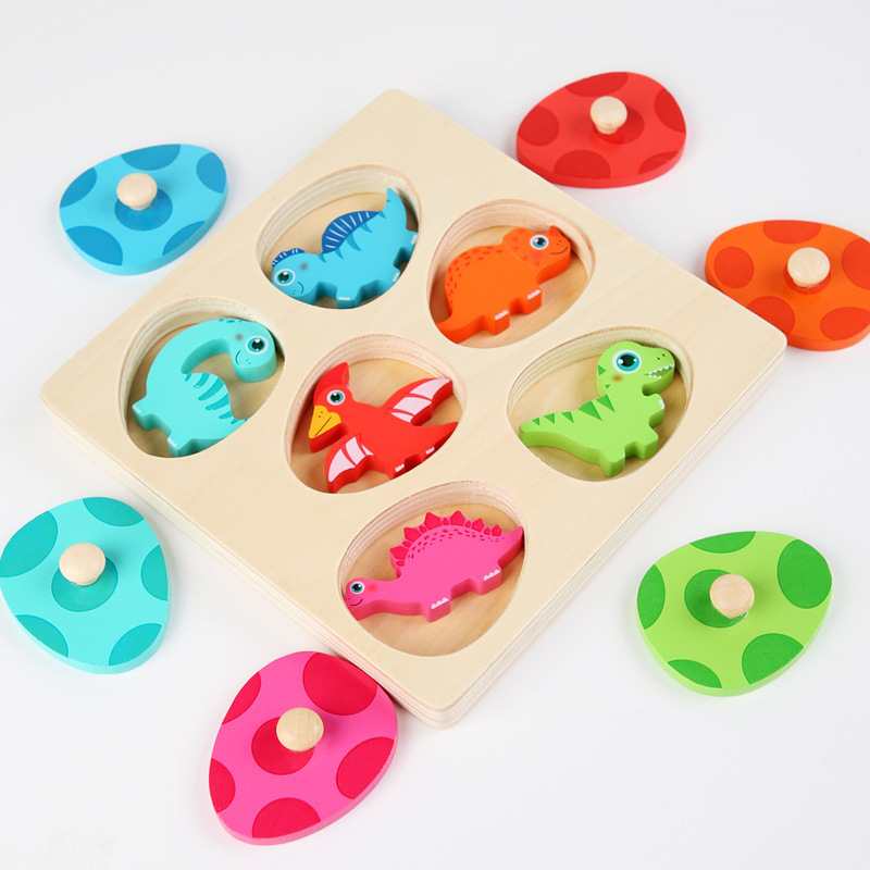 Drveni 3D puzzle – jaje dinosaura za djecu 4–6 godina – Treehole