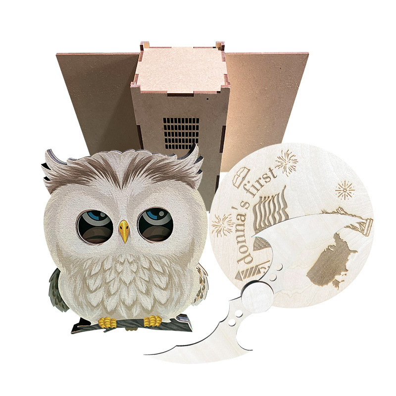 3D puzzle od ploče gustoće, DIY i prilagođavanje po crtežima, pakiranje u mrežastu torbu, za uzrast 14+