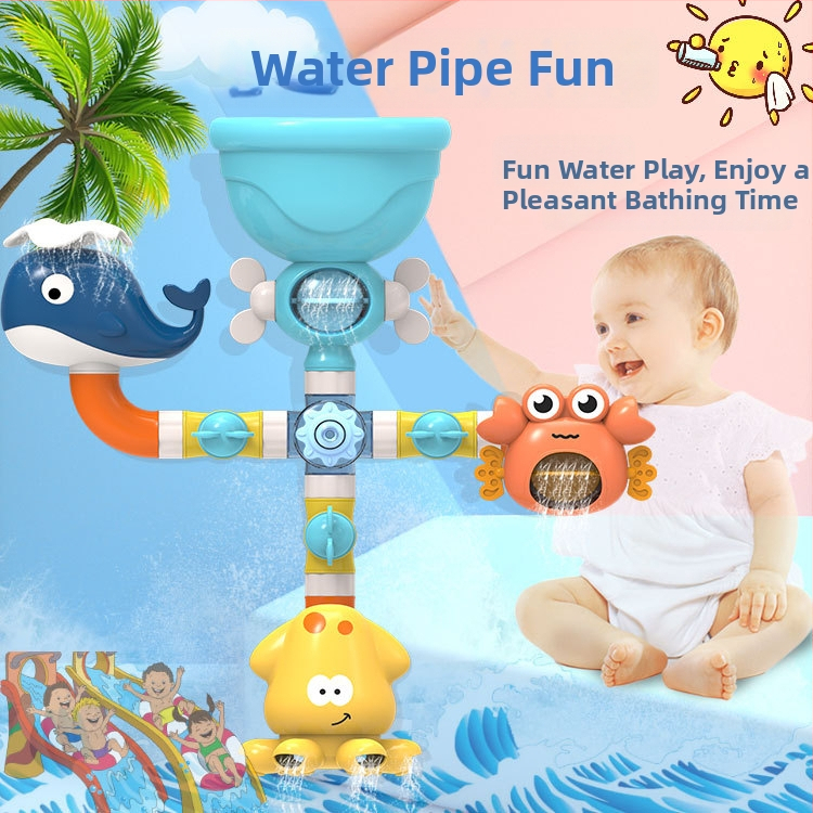 DIY Hračky Do Kúpeľne S Prísavkou, Plastová Konštrukcia, Pre Vek 0–2 Rokov, Otáčajúce sa Striekanie Vody