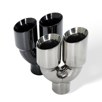 Auto izdušni kraj završetka, prilagođeno zavarivanje, dvostruki red, dvostruki sloj od nehrđajućeg čelika, model 80-101-305, univerzalna kompatibilnost