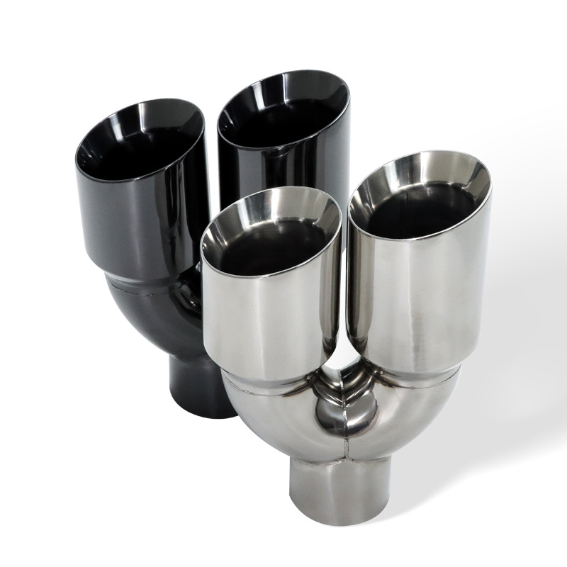 Auto izdušni kraj završetka, prilagođeno zavarivanje, dvostruki red, dvostruki sloj od nehrđajućeg čelika, model 80-101-305, univerzalna kompatibilnost