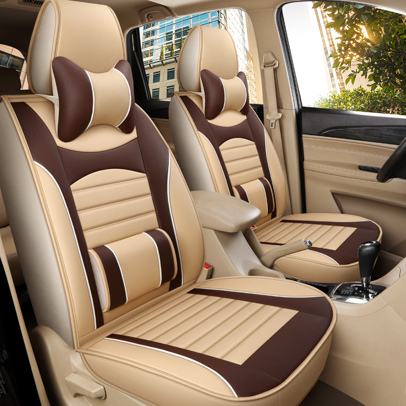 Enchanted Jun Ultrafilm Leather set navlaka za sjedala automobila, sedam komada, za Wuling Hongguang S/S1/S3 Rongguang V, četiri sezone, ravni stil, bez punila