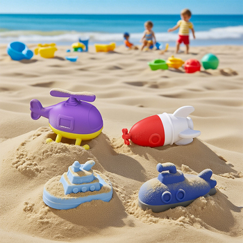 Jucării de baie din silicon pentru sugari și copii mici (0–2 ani) - jocuri de apă, jucării de baie, jucării pentru plajă în aer liber
